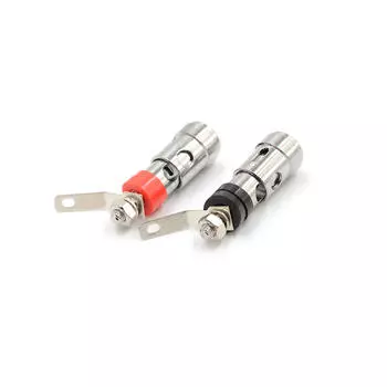 2 шт. клемма для подключения аудиоусилителя динамика, пружинная, никелированная A