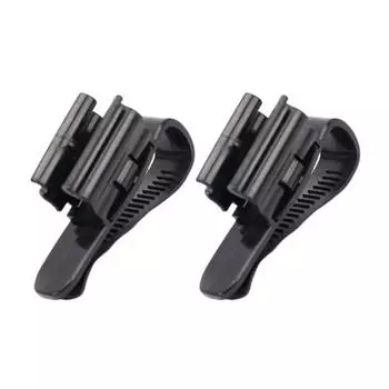 2 шт. Клипсы для шланга аквариумной воды Регулируемый зажим для водопроводной трубы Многофункциональная монтажная клипса для аквариума Держатель трубки воздушного насоса 2pcs чёрный