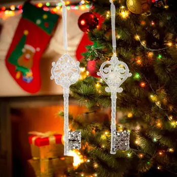 2 шт. Ключи Рождественская елка Подвесные украшения Безделушки Украшения для дня рождения Венок
