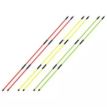 2 шт. клюшка для гольфа, клюшка для гольфа, вспомогательный тренажер, складной стержень для выравнивания гольфа с чехлом-трубкой, портативный для обучения гольфу 2Pcs красный