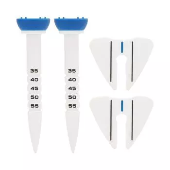 2 шт., клюшки для мячей, регулируемая высота, прозрачная шкала, высокая плотность, точное прицеливание, пластиковый клюшка Limi