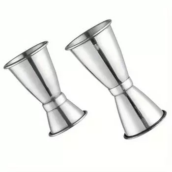 2 шт. Коктейльный шейкер из нержавеющей стали, мерный стакан, двойная мерка для напитков, джиггер, кухонные гаджеты 2Pcs