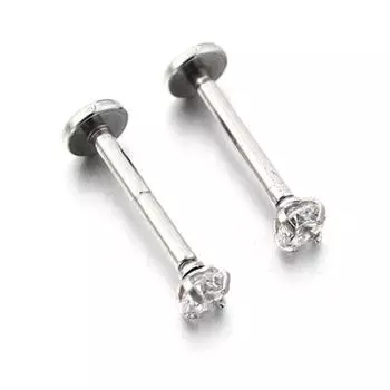 2 шт. кольцо для губ из нержавеющей стали пирсинг ювелирные изделия подвески со стразами шпильки для губ