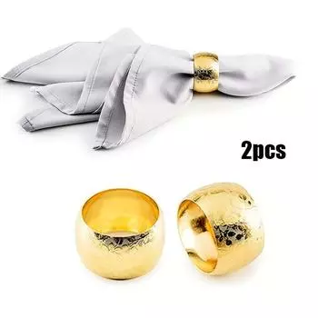 2 шт. Кольцо для салфеток, новое кольцо для салфеток с пряжкой в виде розы, высококачественное металлическое кольцо для гостиничного стола золотой