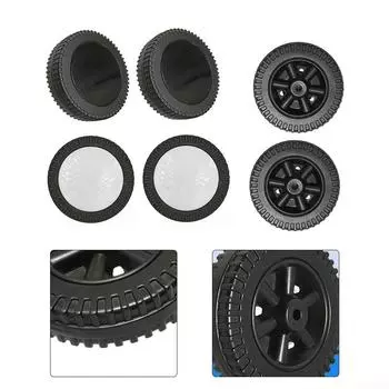 2 шт. Колеса для гриля, колесо для гриля для барбекю, термостойкое, многофункциональное Black