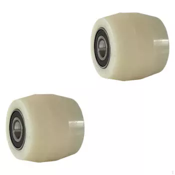 2 шт. Колеса для поддонов, домкрат, плоский ремень, натяжитель, сменные колеса для вилочного погрузчика Nylon Roller Wheel