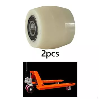 2 шт. Колеса для вилочного погрузчика, натяжитель ремня диаметром 20 мм с подшипниками Nylon Roller Wheel