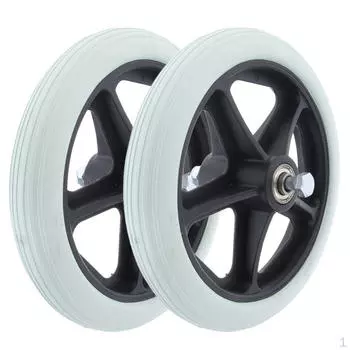 2 шт. Колесо-ролики - сплошные шины спереди для s 7 дюймов 5/16 подшипник противоизносный и нескользящий