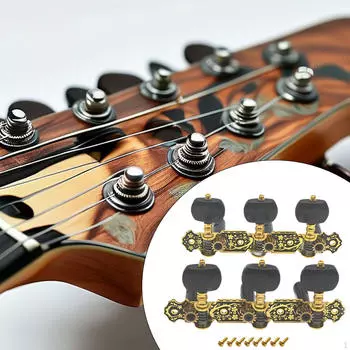 2 шт. колки для настройки гитары замена струн простая установка металлические ручки 3L3R колки