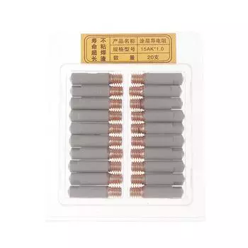 2 шт./компл. 15Ak сварочные контактные наконечники новое защитное покрытие 25 мм M6 газовый наконечник сопла 0,8 мм-1 мм Mig сварочная горелка детали сварочного инструмента A1