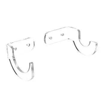 2 шт./компл. Акриловый настенный держатель для мечей, подставка для дисплея, подставка для светового меча, прозрачно-черная, настенная стойка для мечей, держатель для игрушек прозрачный