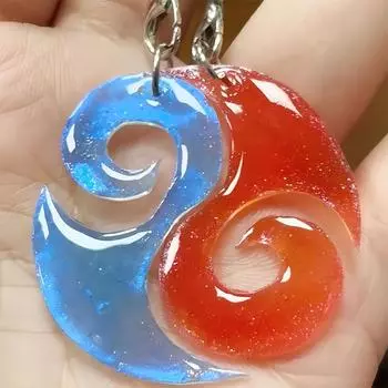 2 шт./компл. Аниме Не Чжа Рождение Демонического Ребенка Нэчжа Аобин Косплей Брелок Смола Красный Синий Подвеска для Сумки Брелок Аксессуары