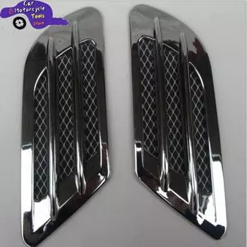 2 шт./компл. автомобильный боковой воздушный поток дефлектор для крышки отверстия крыла впускная решетка воздуховод украшение ABS пластиковая наклейка