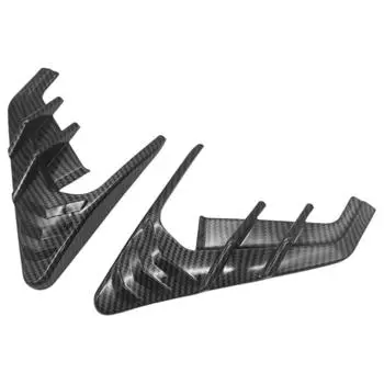 2 шт./компл. автомобильный чехол отделка автомобильные аксессуары карбоновый вид простая установка глянцевый черный для Tesla для модели 3/Y