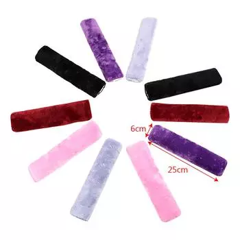 2 шт./компл. автомобильный ремень безопасности удобный чехол для ремня безопасности для вождения аксессуары для интерьера автомобиля мягкий плюшевый наплечник Gray