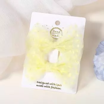 2 шт./компл. Банты для волос в горошек, заколки для волос для девочек, детей, бутик, органза, бантик, милые заколки для волос, аксессуары для волос