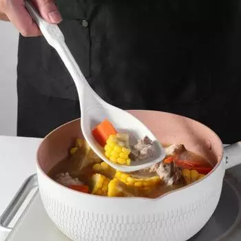 2 шт./компл., большая силиконовая кухонная ложка, набор шпателей с антипригарным покрытием, набор твердых ложек с прорезями, дизайн с подвесным отверстием, термостойкая ложка, кухонная утварь чёрный