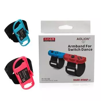 2 шт./компл. браслетов для Just Dance Switch 2020, регулируемые эластичные ремни для контроллера Joy-Cons разноцветный