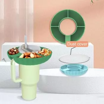 2 шт./компл. чашка для ледяного бара с крышкой поднос для закусок пищевой силиконовый поднос для закусок с фруктами для автомобильных чашек на 40 унций 30 унций Sets baby голубой