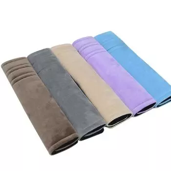 2 шт./компл. чехлы для автомобильных ремней безопасности бархатные наплечники мягкие плюшевые подушки регулируемые чехлы для ремней рюкзака грузовика аксессуары чёрный