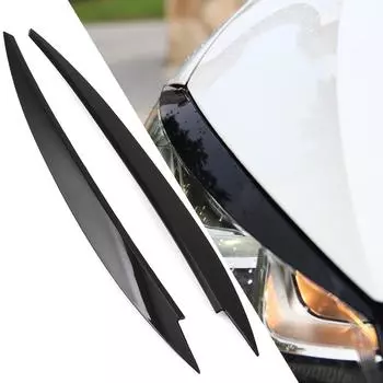 2 шт./компл., черная накладка на фару автомобиля, украшение, подходящее для VW Volkswagen GOLF 7 MK7