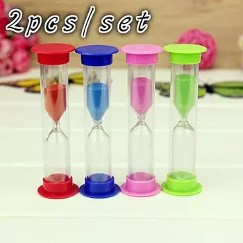 2 шт. / Компл. Цвет случайные красочные песочные часы песочные часы песочные часы таймеры настольные часы