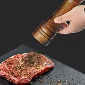 2 шт./компл. деревянная банка ручная бутылка для соли мельница для специй мельница для перца кухонный инструмент 5 inch