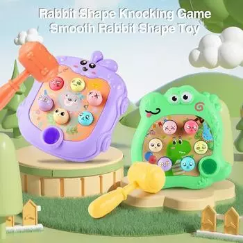 2 шт./компл. детские игрушки мультфильм животных тема стучит игра родитель ребенок доска кролик динозавр розовый