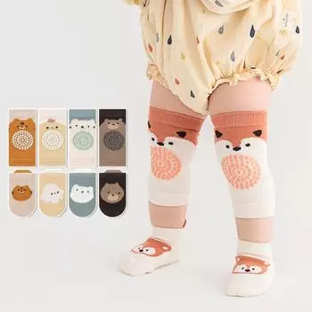 2 шт./компл. детский наколенник + комплект носков для пола, нескользящие носки для младенцев и малышей, защитные наколенники для девочек и мальчиков 0-3 года S синий