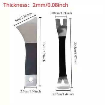 2 шт./компл., драйвер с пряжкой из нержавеющей стали для модификации автомобиля, удаление аудионавигационного центра, инструменты для демонтажа металла Standard