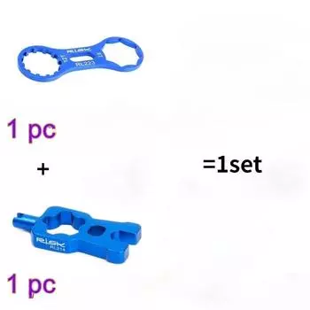 2 шт./компл., гаечный ключ для передней вилки велосипеда, инструменты для ремонта и ключ для велосипедного клапана 4 в 1, многофункциональный инструмент для снятия велосипедного клапана 1set синий