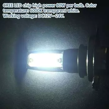 2 шт./компл. H4 светодиодные лампы для фар белого света, энергосберегающие 8 светодиодов, лампы для фар высокой яркости для автомобиля