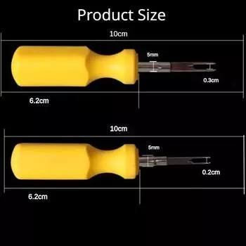 2 шт./компл. инструмент для снятия клемм автомобильного разъема, съемник для извлечения штифта ключа 2 мм 3 мм, электрический соединитель провода с ручкой для ремонта автомобилей 2PCS