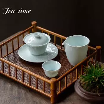 2 шт./компл. керамическая чайная чашка ручной работы с тиснением тени синего цвета, набор чашек ручной работы, маленькая пахнущая чашка, украшение для домашней посуды, 45 мл 5.8x3.6cm 45ml