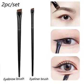 2 шт./компл. Кисть для макияжа Контурная кисть для бровей Кисть для подводки глаз Консилер Кисть для макияжа Инструменты