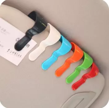 2 шт./компл., козырек для автомобиля, солнцезащитные очки, держатель для карточек, зажимы для билетов жёлтый/синий