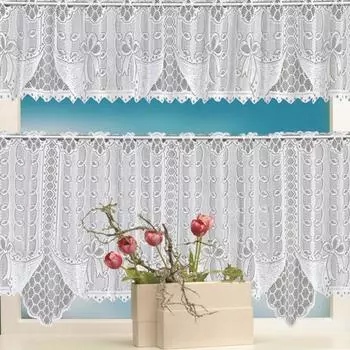 2 шт./компл., кружевные занавески, полупрозрачные кружевные конструкции, винтажный стиль, 2-х уровневые занавески для кафе, комплект для дома 3