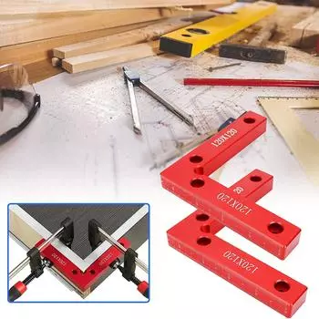 2 шт./компл. квадраты с позиционированием на 90 градусов 12x12 см L-образная линейка столярные инструменты для деревообработки фоторамка коробка шкафы