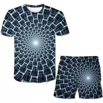 2 шт./компл., летняя одежда для джакузи, футболки с короткими рукавами для маленьких мальчиков и девочек, шорты, костюмы, повседневные костюмы с 3d принтом мультфильмов 100CM