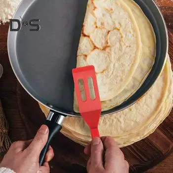 2 шт./компл. лопаточка для выпечки с длинной ручкой, антипригарная пищевая универсальная удобная ручка, кухонная лопатка, кухонные инструменты красный