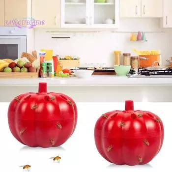 2 шт./компл. ловушка для мух в форме тыквы, ловушка для дрозофилы, товары для дома красный