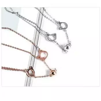 2 шт./компл. Магнитные браслеты для пар, однотонные, простые, милые, с изображением кошек, лучшие друзья, браслеты для влюбленных, ювелирные изделия, аксессуары для ювелирных изделий розового золота