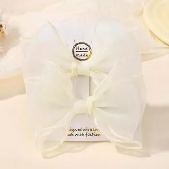 2 шт./компл. Милые заколки для волос с бантами, однотонные марлевые банты, заколка для детей, милые мягкие заколки для волос, розовые принцессы, аксессуары для волос для девочек