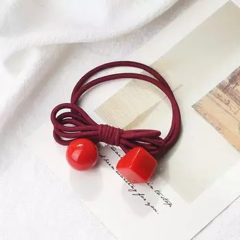 2 шт./компл. модная милая повязка на голову с бантом для девочек и женщин, розовый шариковый куб, украшение, повязка на голову, аксессуары для волос, держатель, головной убор, подарок 2PCS