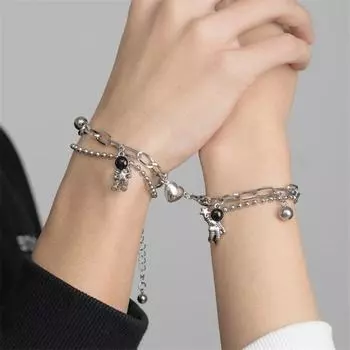 2 шт./компл. модный браслет астронавта для женщин и мужчин, парный браслет, ювелирный подарок