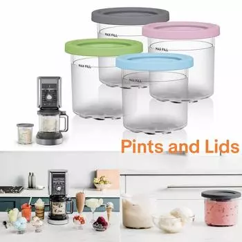 2 шт./компл., можно мыть в посудомоечной машине, чашка для мороженого, защищенная от листьев, морозильная камера, банка для еды, банка для ниндзя XSKPLID2CD Maker