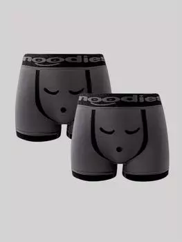 2 шт./компл. мужские боксеры с эмоциональным лицом, дышащие трусы-боксеры, мягкое удобное нижнее белье для мужчин