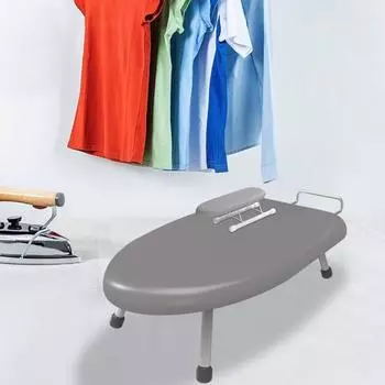 2 шт./компл. настольная гладильная доска со съемным моющимся чехлом, термостойкая хлопковая подкладка, складная портативная нескользящая одежда с рукавами серебряный