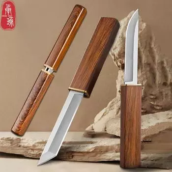 2 шт./компл., нож для фруктов из нержавеющей стали, кухонный бытовой супер острый многофункциональный портативный нож с драконом Фениксом, пластиковая ручка 2Pcs/set