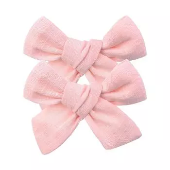 2 шт./компл. Однотонные хлопковые банты для волос Заколки для волос для маленьких девочек Бутиковые заколки Барреты Головные уборы Детские аксессуары для волос